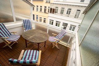 Balkon der Maisonettewohnung auf Norderney